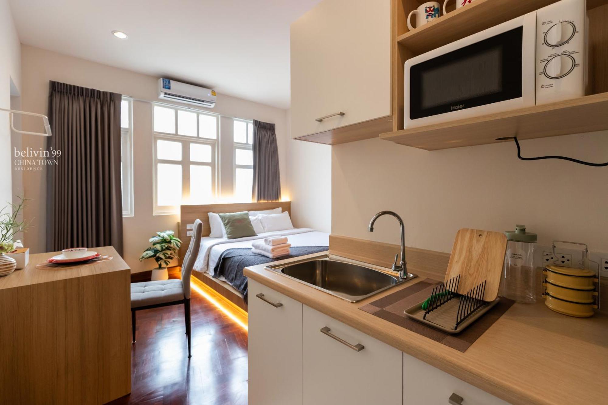 Belivin99 Residence Chinatown Bangkok Zimmer foto